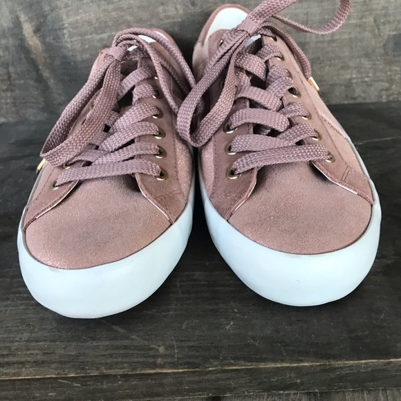 Sam Edelman "Baylee" metallic shimmer pink sneakers, Size 8 - Picture 4 of 12